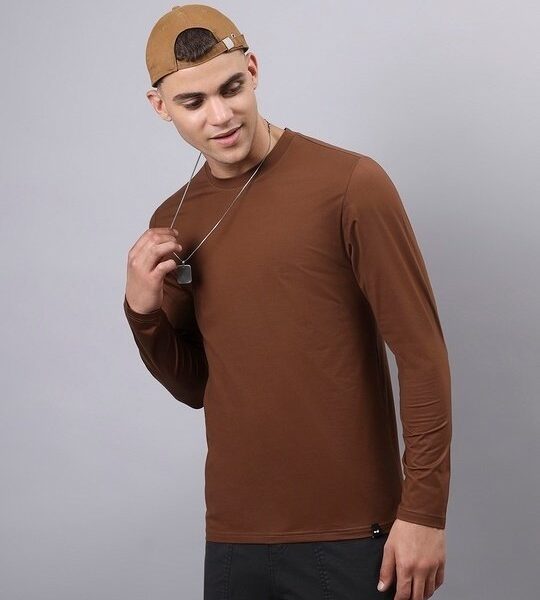 Men’s Brown T-shirt full sleeves T-shirt